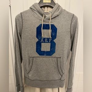 Abercrombie & Fitch hoodie muscle men small used gray 8 A&F